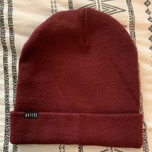 Adult Size Burgundy Beanie